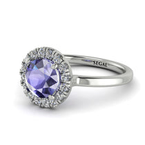 1ct Round Tanzanite Engagement Ring - Natalia No. 203 image 1