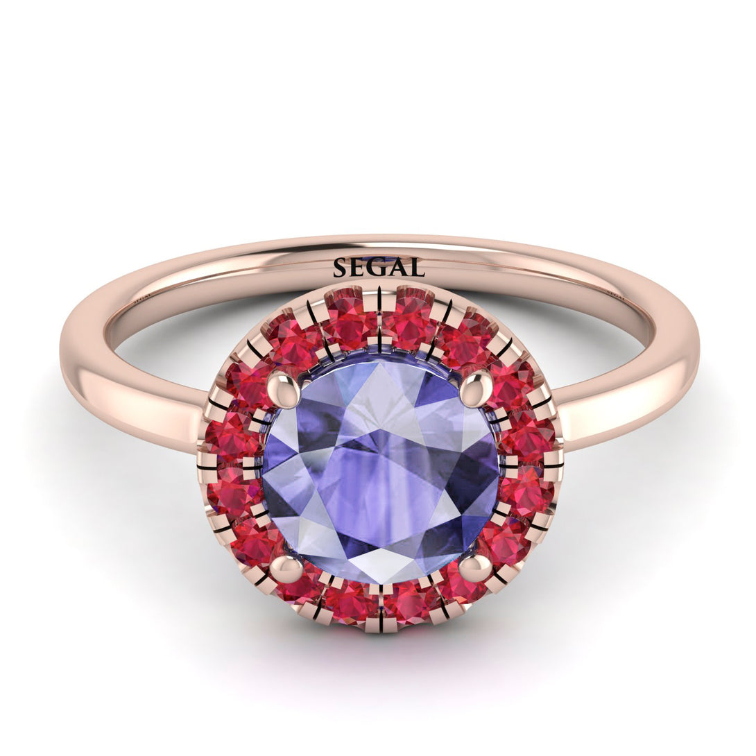 1ct Round Tanzanite Engagement Ring - Natalia No. 211