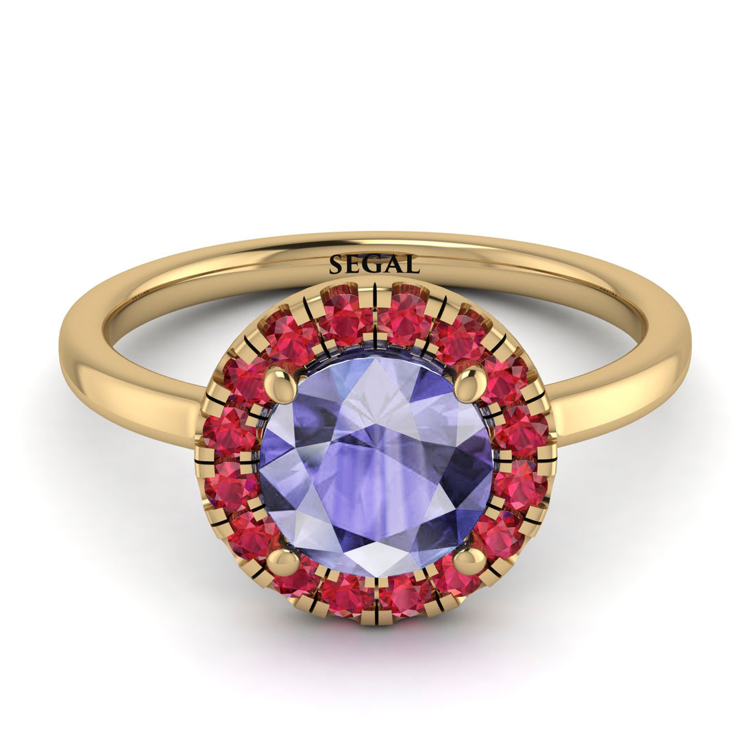 1ct Round Tanzanite Engagement Ring - Natalia No. 210