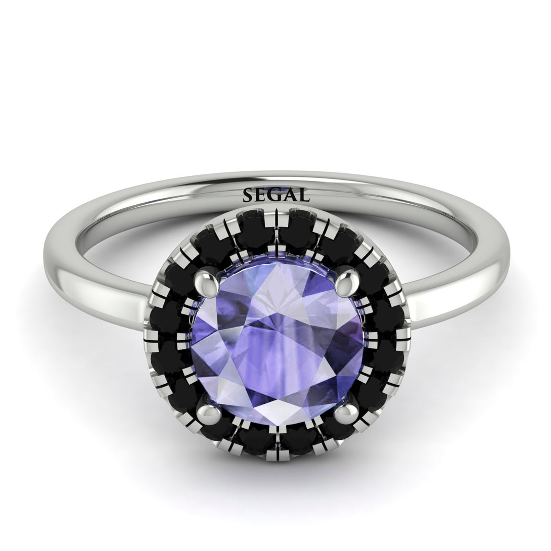 1ct Round Tanzanite Engagement Ring - Natalia No. 209