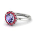 1ct Round Tanzanite Engagement Ring - Natalia No. 212