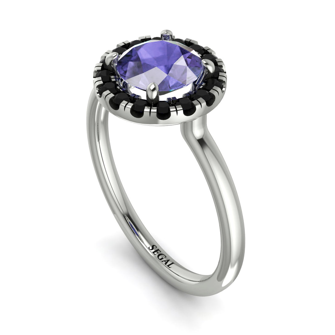 1ct Round Tanzanite Engagement Ring - Natalia No. 209