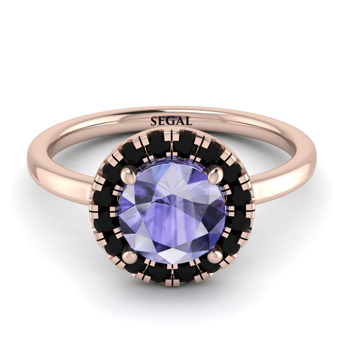 1ct Round Tanzanite Engagement Ring - Natalia No. 208