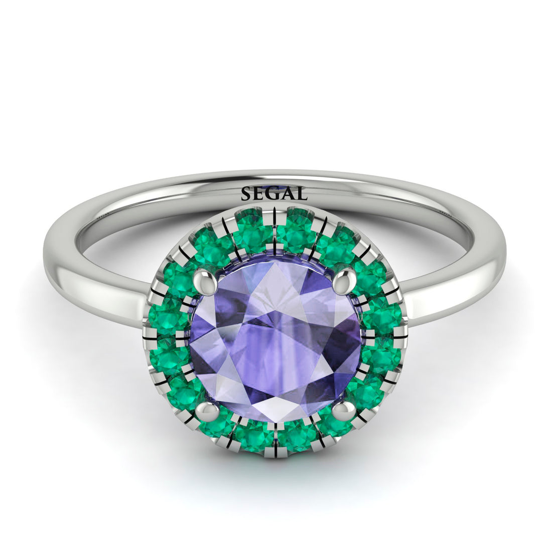 1ct Round Tanzanite Engagement Ring - Natalia No. 206