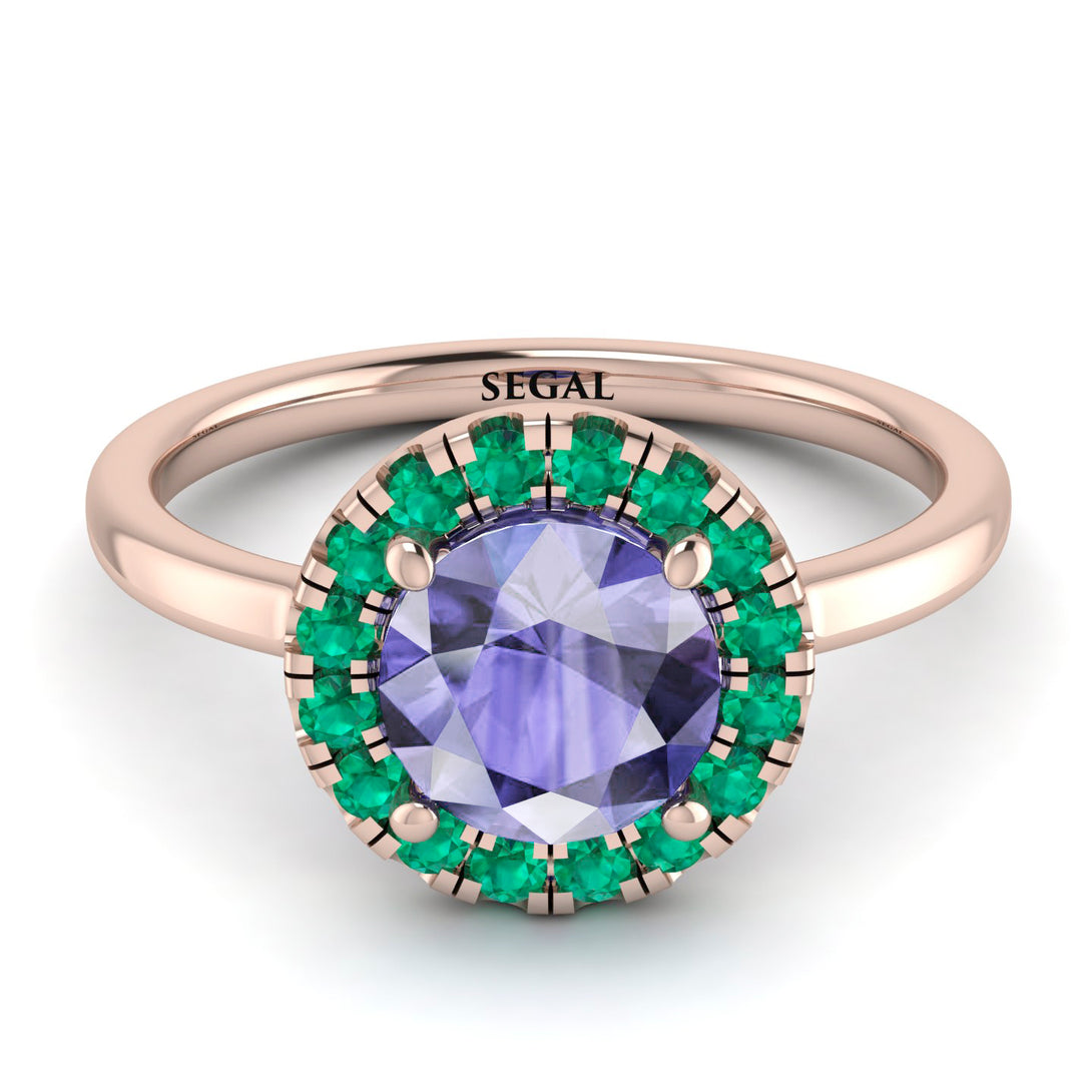 1ct Round Tanzanite Engagement Ring - Natalia No. 205