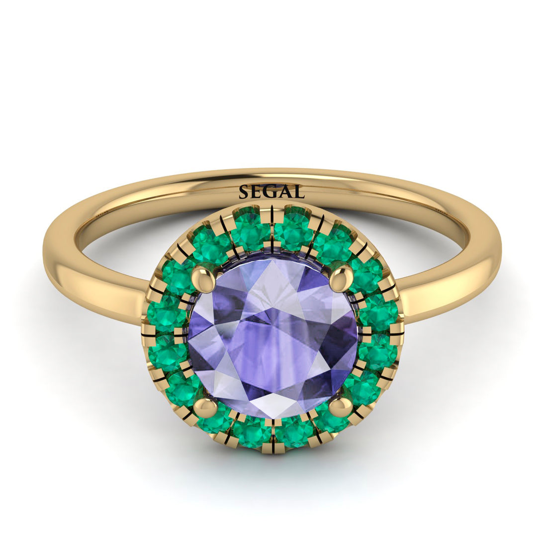 1ct Round Tanzanite Engagement Ring - Natalia No. 204