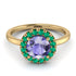 1ct Round Tanzanite Engagement Ring - Natalia No. 204