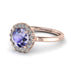 1ct Round Tanzanite Engagement Ring - Natalia No. 202 image 1
