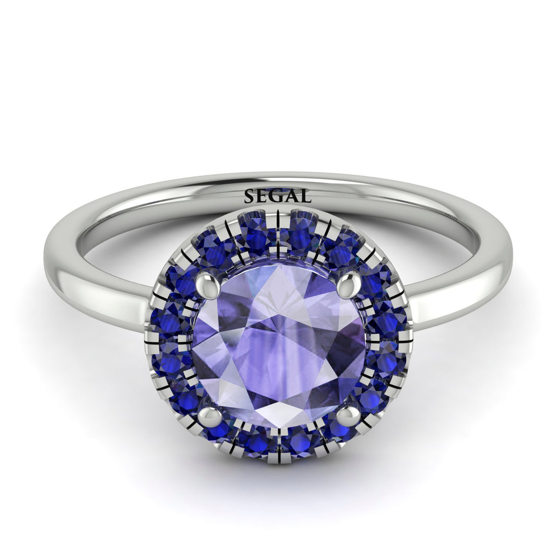 1ct Round Tanzanite Engagement Ring - Natalia No. 215