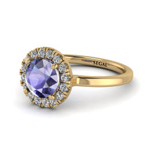 1ct Round Tanzanite Engagement Ring - Natalia No. 201 image 1