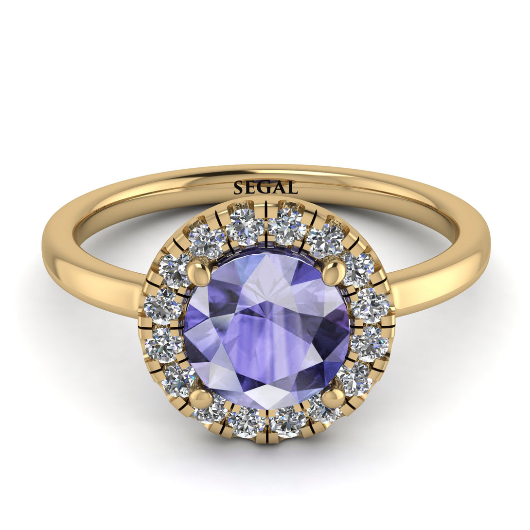 1ct Round Tanzanite Engagement Ring - Natalia No. 201