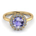 1ct Round Tanzanite Engagement Ring - Natalia No. 201 image 2