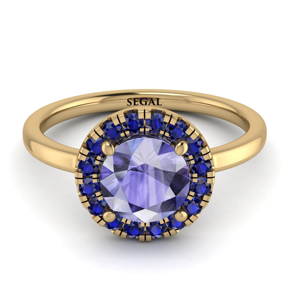 1ct Round Tanzanite Engagement Ring - Natalia No. 213