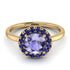 1ct Round Tanzanite Engagement Ring - Natalia No. 213