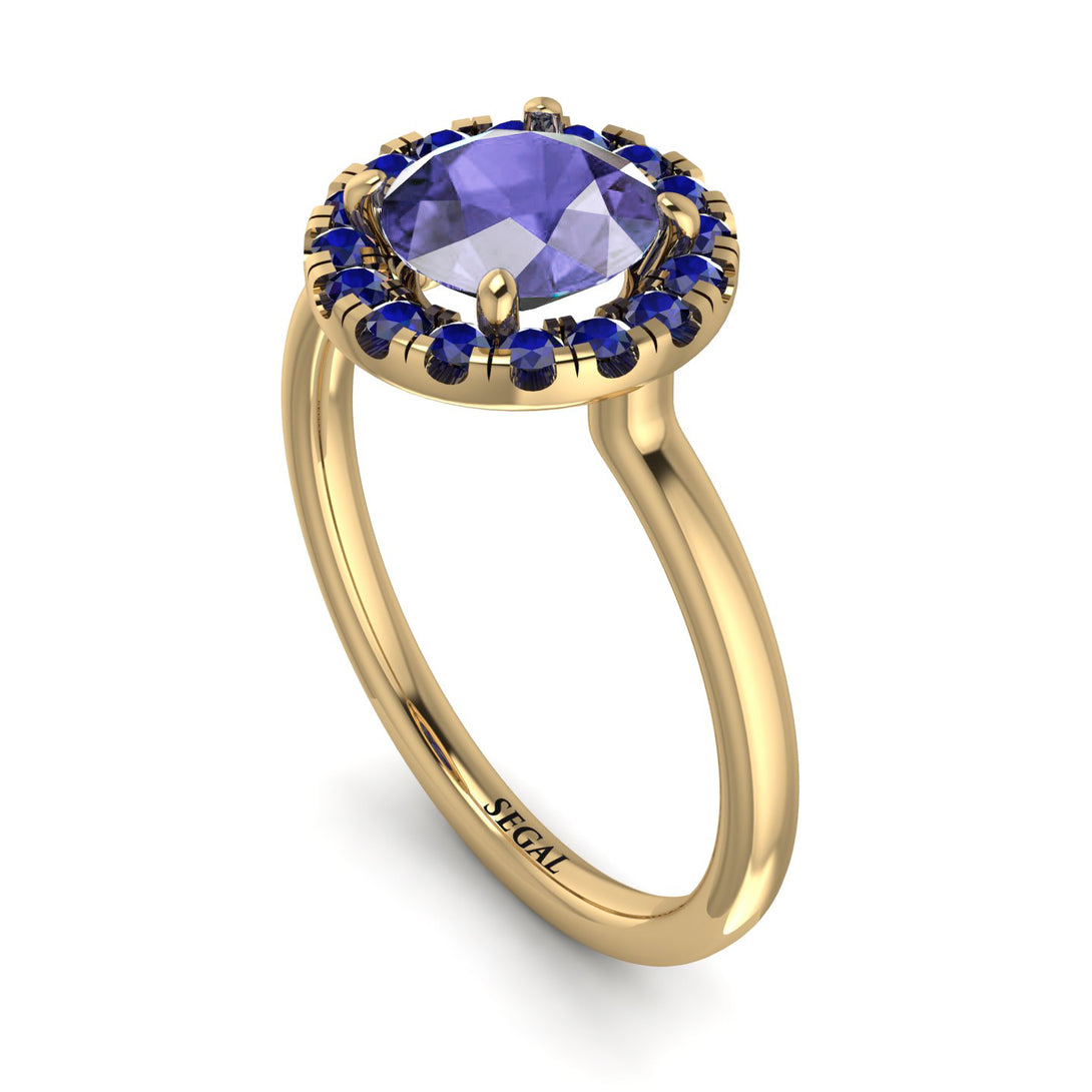 1ct Round Tanzanite Engagement Ring - Natalia No. 213