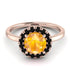 1ct Round Yellow Diamond Engagement Ring - Natalia No. 1008