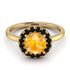 1ct Round Yellow Diamond Engagement Ring - Natalia No. 1007