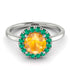 1ct Round Yellow Diamond Engagement Ring - Natalia No. 1006 image 3