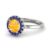 1ct Round Yellow Diamond Engagement Ring - Natalia No. 1015