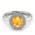 1ct Round Yellow Diamond Engagement Ring - Natalia No. 1003