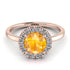 1ct Round Yellow Diamond Engagement Ring - Natalia No. 1002
