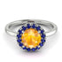 1ct Round Yellow Diamond Engagement Ring - Natalia No. 1015