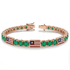 Emerald Tennis Bracelet with United States Flag no. 5 image 2