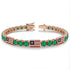 Emerald Tennis Bracelet with United States Flag no. 5