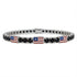 Black Diamond Tennis Bracelet with United States Flag no. 9