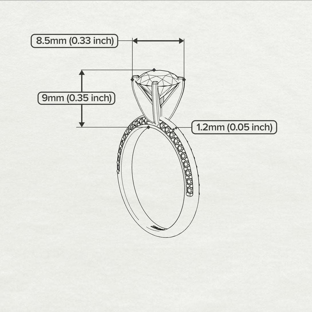 Classic Pink Moissanite Ring With A Twist - Leilani No. 810