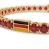 Ruby Tennis Bracelet with Germany Flag no. 10