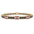 Black Diamond Tennis Bracelet with Lebanon Flag no. 7