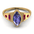 Marquise Bezel Tanzanite Ring - Juliana No. 210