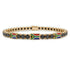 Black Diamond Tennis Bracelet with South Africa Flag no. 7 image 1