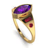 Marquise Bezel Amethyst Ring - Juliana No. 310