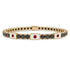 Black Diamond Tennis Bracelet with Japan Flag no. 7 image 1