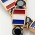 Black Diamond Tennis Bracelet with France Flag no. 7 image 3