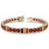 Ruby Tennis Bracelet with Belgium Flag no. 10