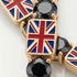 Black Diamond Tennis Bracelet with United Kingdom Flag no. 7 image 3