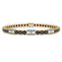Black Diamond Tennis Bracelet with Argentina Flag no. 7
