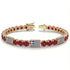 Ruby Tennis Bracelet with Greece Flag no. 10 image 2