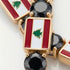 Black Diamond Tennis Bracelet with Lebanon Flag no. 7