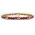 Ruby Tennis Bracelet with United States Flag no. 10