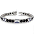 Black Diamond Tennis Bracelet with Israeli Flag no. 9 image 3