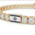 Diamond Tennis Bracelet with Israeli Flag no. 1