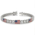 Diamond Tennis Bracelet with United States Flag no. 3 image 2
