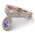 Tanzanite Pear Shape Stacking Bridal Set - Emilia No. 202 image 3