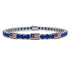 Sapphire Tennis Bracelet with United States Flag no. 15
