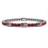 Ruby Tennis Bracelet with United States Flag no. 12