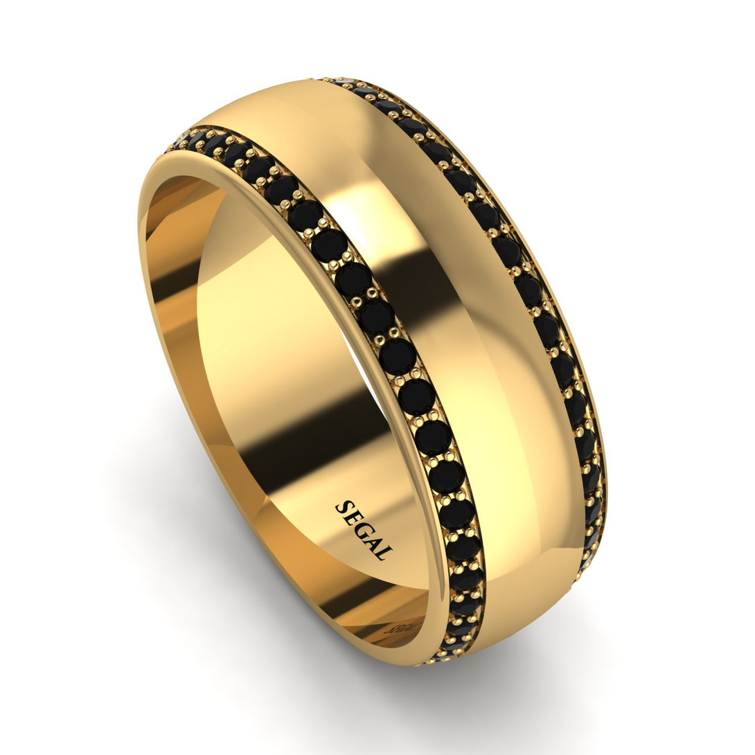 Eternity Black Diamond Wedding Band - Benjamin No. 7